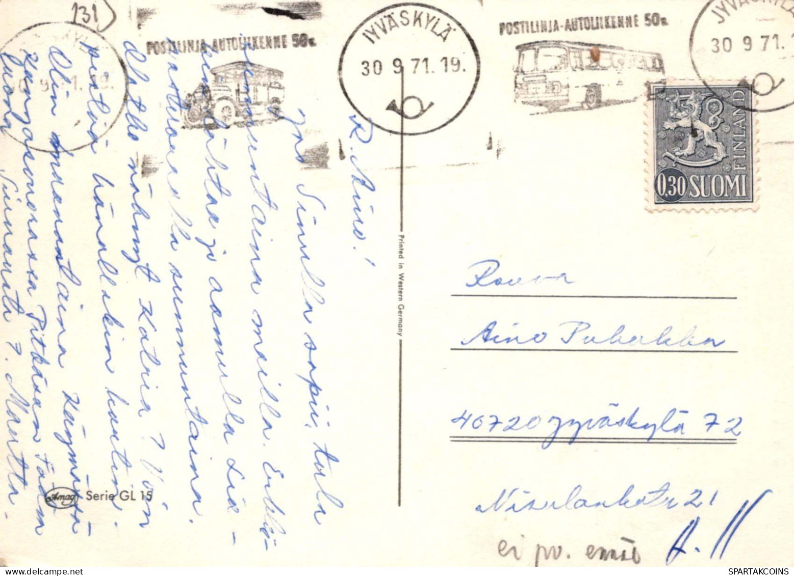 FLORES Vintage Tarjeta Postal CPSM #PAS154.ES - Bloemen