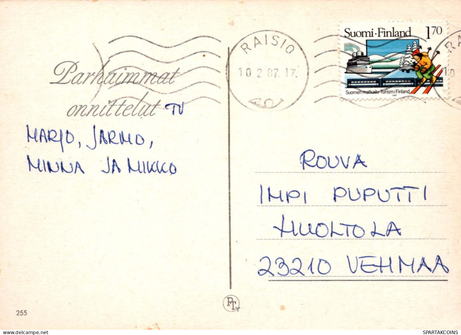 FLORES Vintage Tarjeta Postal CPSM #PAR913.ES - Flowers