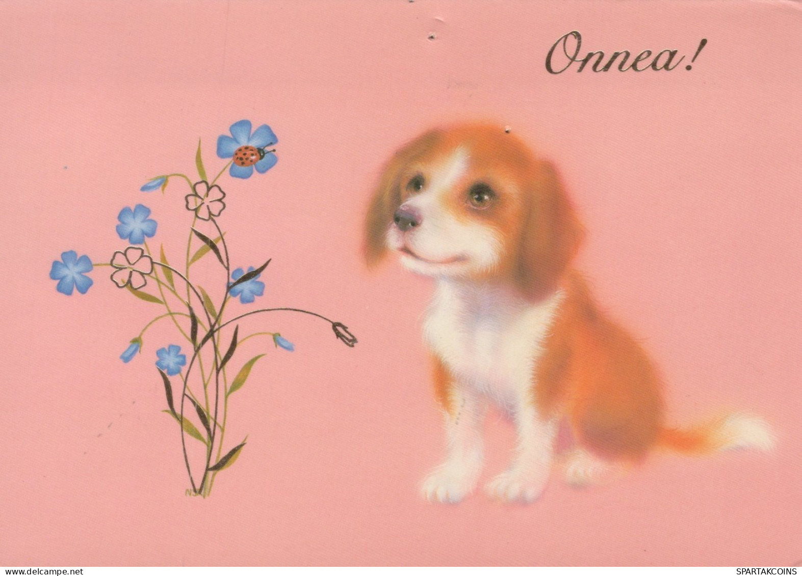 PERRO Animales Vintage Tarjeta Postal CPSM #PAN615.ES - Dogs