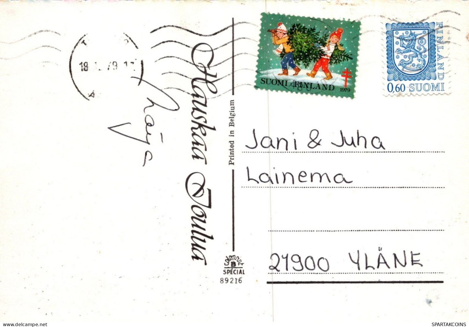 PAPÁ NOEL NAVIDAD Fiesta Vintage Tarjeta Postal CPSM #PAK705.ES - Santa Claus