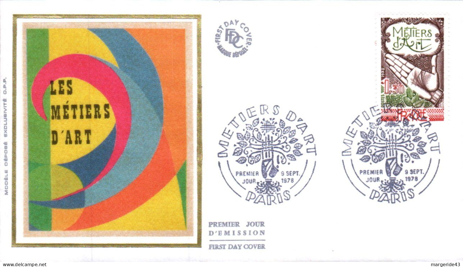 FDC 1978 METIERS D'ART - 1970-1979