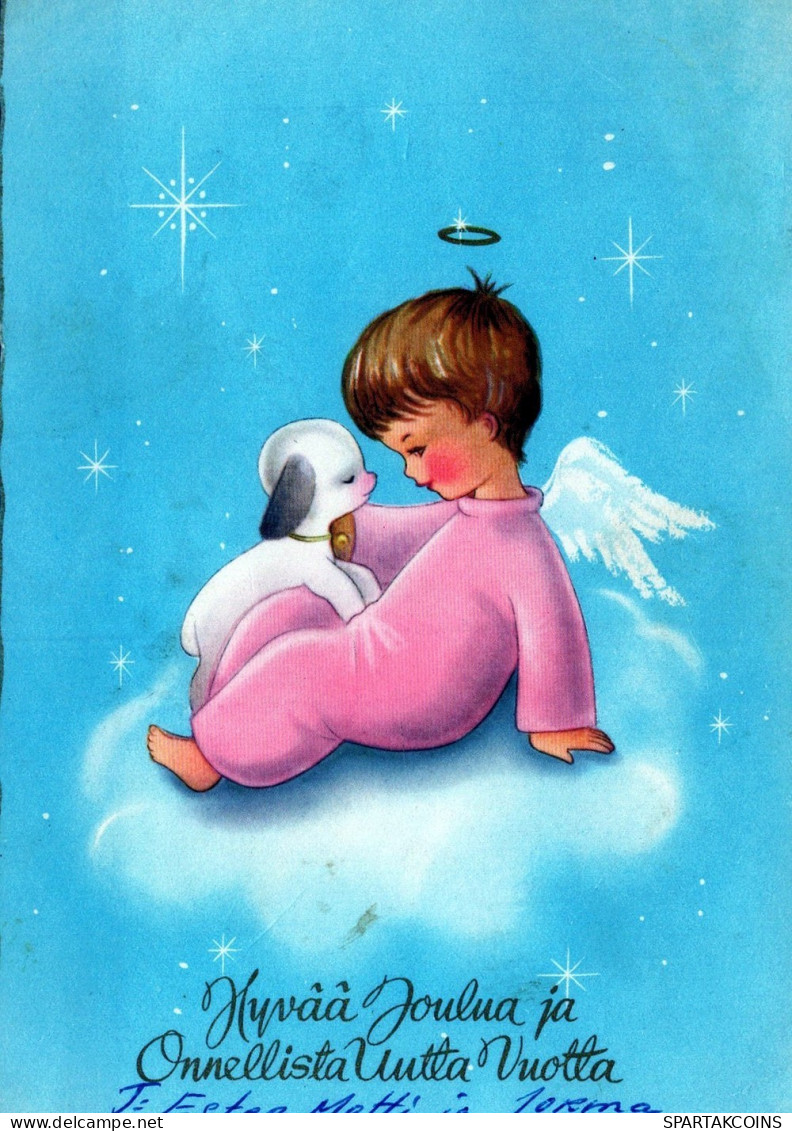 ÁNGEL NAVIDAD Vintage Tarjeta Postal CPSM #PAJ010.ES - Angeli