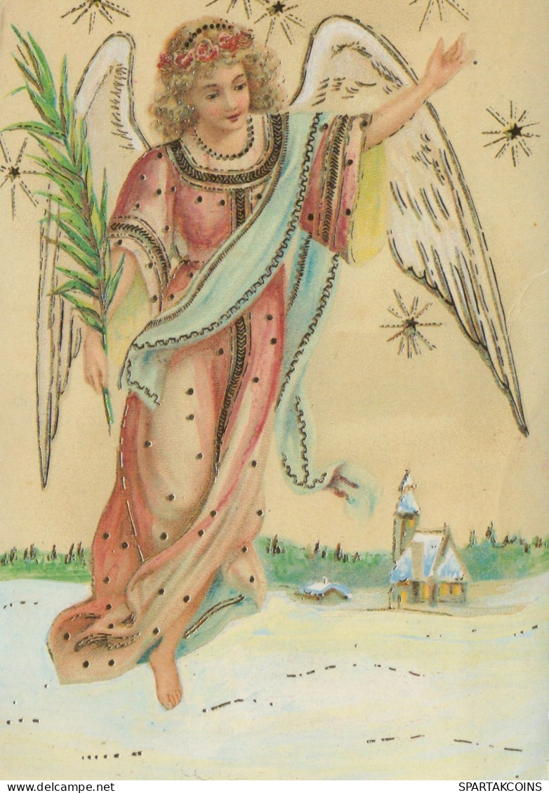 ÁNGEL NAVIDAD Vintage Tarjeta Postal CPSM #PAH694.ES - Angels