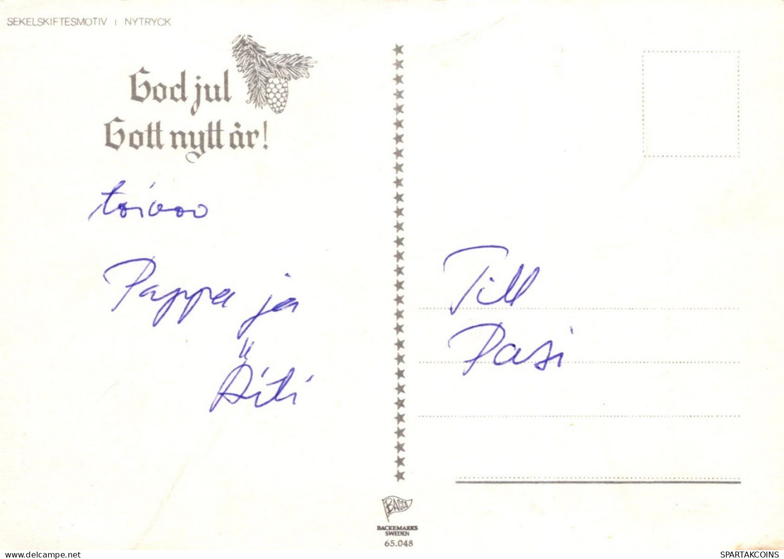 ÁNGEL NAVIDAD Vintage Tarjeta Postal CPSM #PAH694.ES - Angeli
