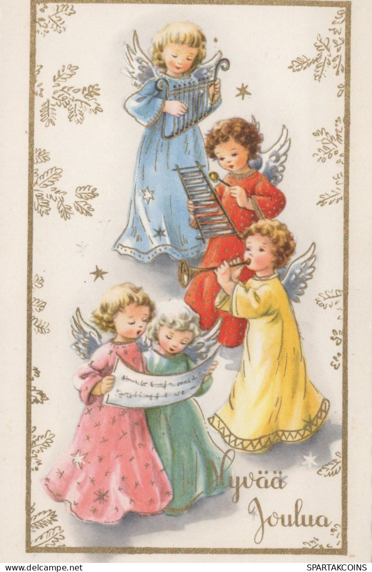 ÁNGEL NAVIDAD Vintage Tarjeta Postal CPSMPF #PAG816.ES - Anges