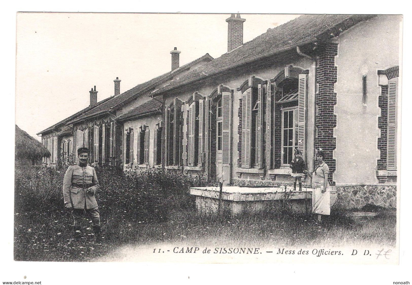 CPA Camp De Sissonne Mess Des Officiers - Pas Circulée - Guerra 1914-18