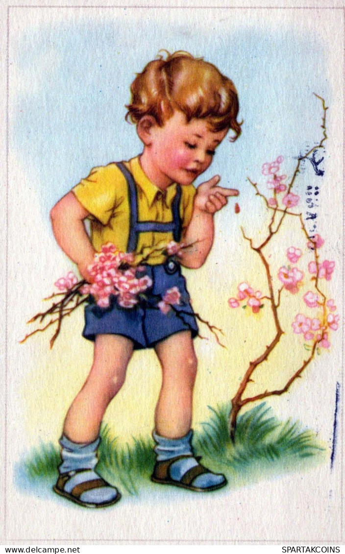 ENFANTS ENFANTS Scène S Paysages Vintage Carte Postale CPSMPF #PKG786.FR - Szenen & Landschaften