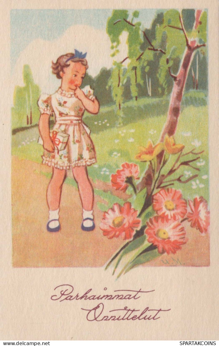 ENFANTS ENFANTS Scène S Paysages Vintage Carte Postale CPSMPF #PKG726.FR - Scènes & Paysages