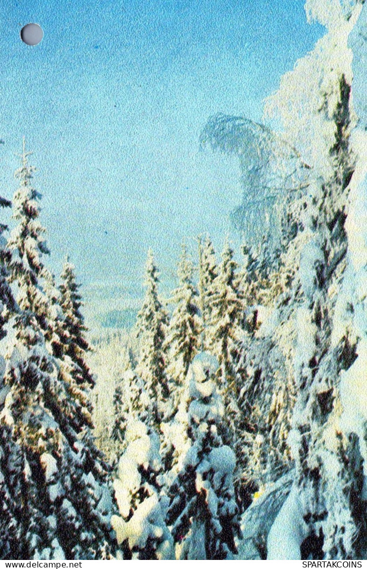 Bonne Année Noël Vintage Carte Postale CPSMPF #PKG281.FR - Nouvel An