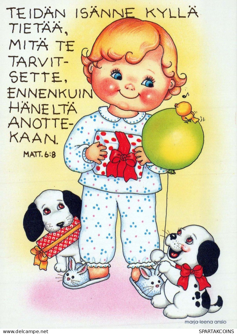 ENFANTS HUMOUR Vintage Carte Postale CPSM #PBV341.FR - Humorous Cards
