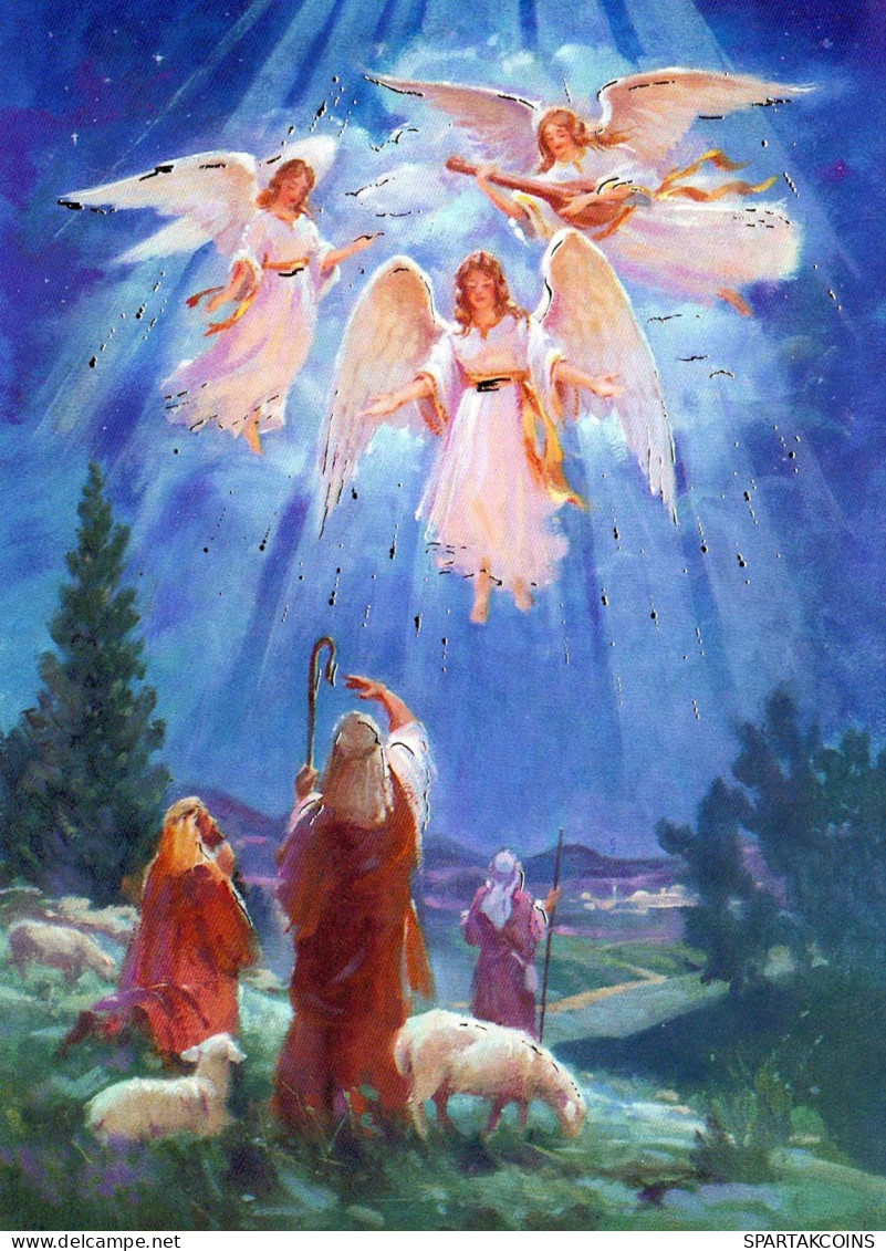 ANGE Noël Vintage Carte Postale CPSM #PBP546.FR - Angels