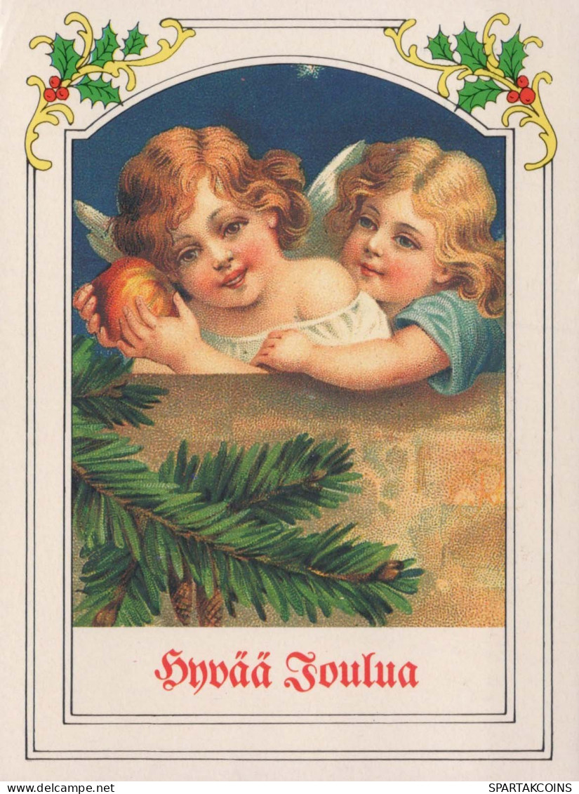 ANGE Noël Vintage Carte Postale CPSM #PBP416.FR - Anges