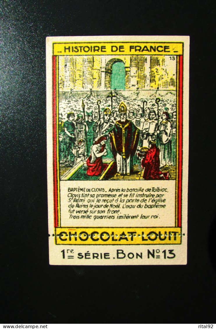 Chromo "Chocolat LOUIT" - Série "Histoire De FRANCE" - Louit