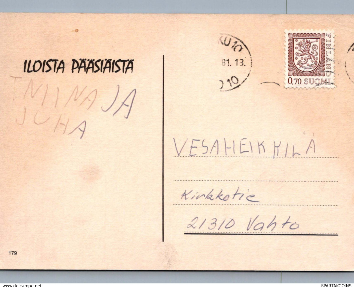 PÂQUES POULET ŒUF Vintage Carte Postale CPSM #PBO918.FR - Ostern
