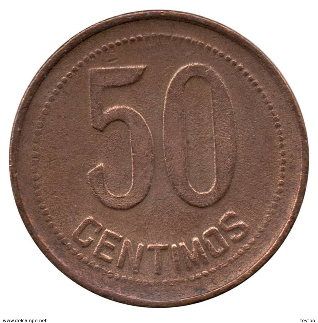 C0003# 50 Cts., España 1937 [MND] II República (MBC) - 50 Centiemen