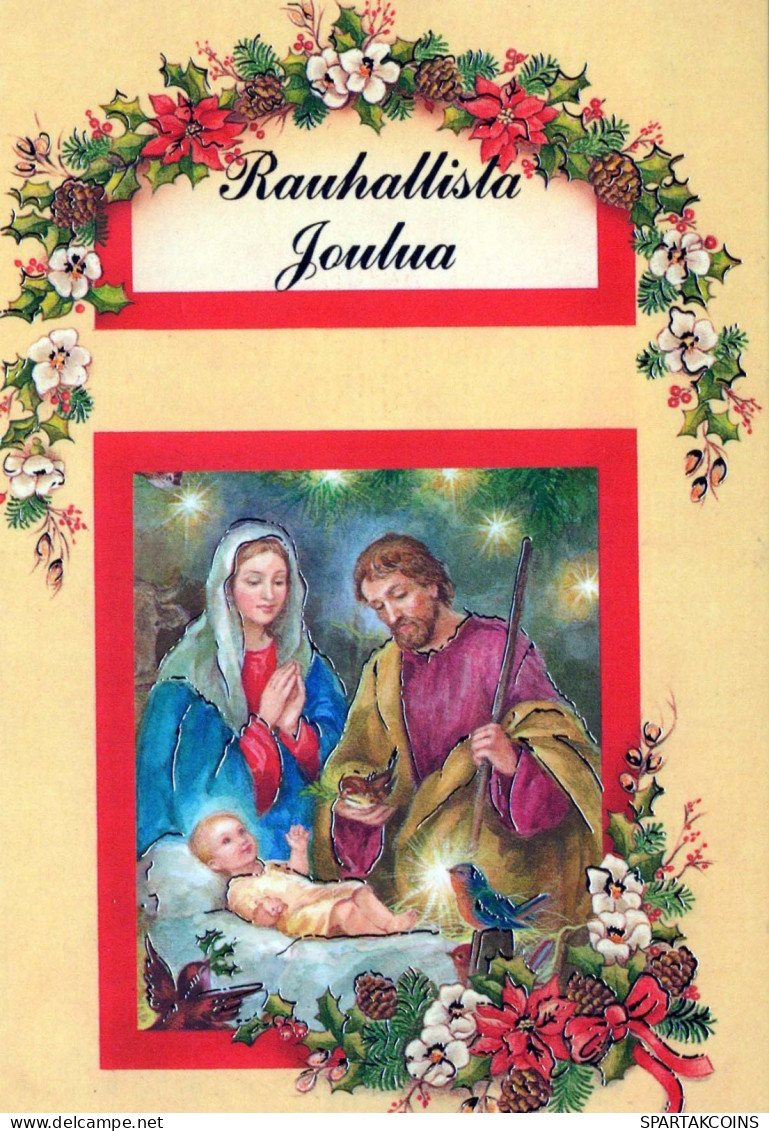 Vierge Marie Madone Bébé JÉSUS Noël Religion Vintage Carte Postale CPSM #PBB773.FR - Maagd Maria En Madonnas