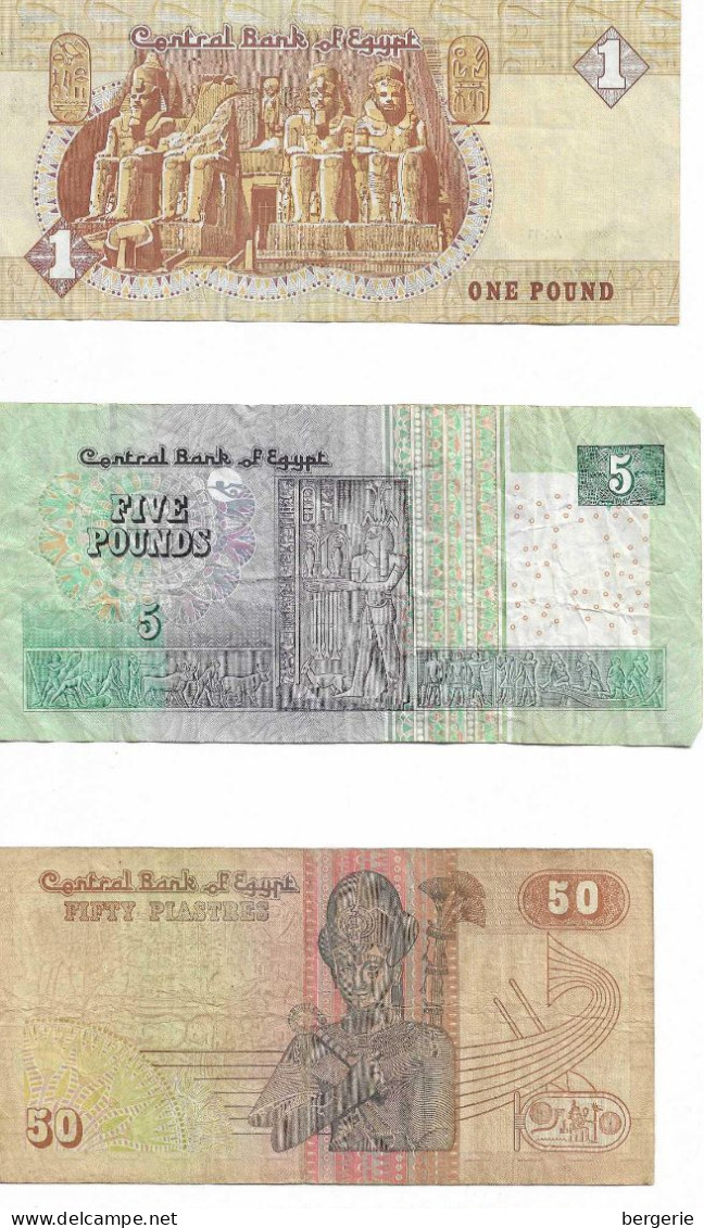 C/286         3 Billets   - Bon état     -  Egypte - Egitto