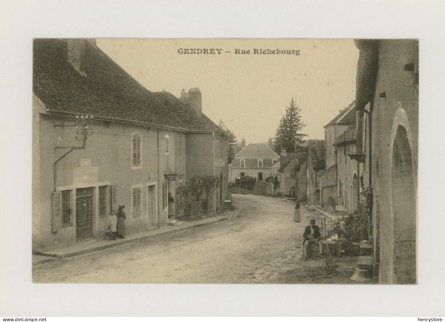 GENDREY : Rue Richebourg - La Poste (z4155) - Gendrey