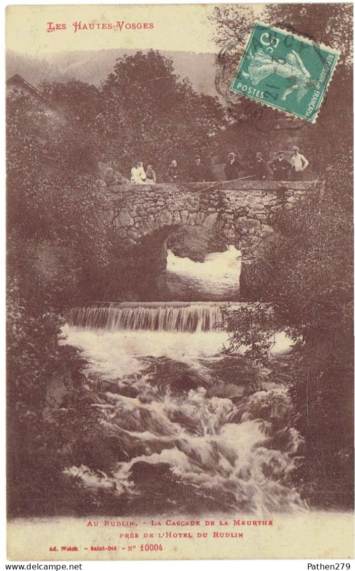 CPA FRANCE 88 VOSGES PLAINFAING - Au Rudlin - La Cascade De La Meurthe Près De L'Hôtel Du Rudlin - Plainfaing