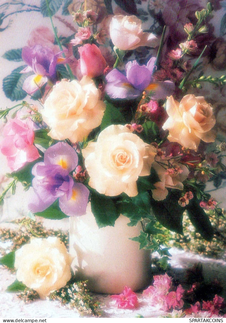 FLEURS Vintage Carte Postale CPSM #PAR734.FR - Fleurs