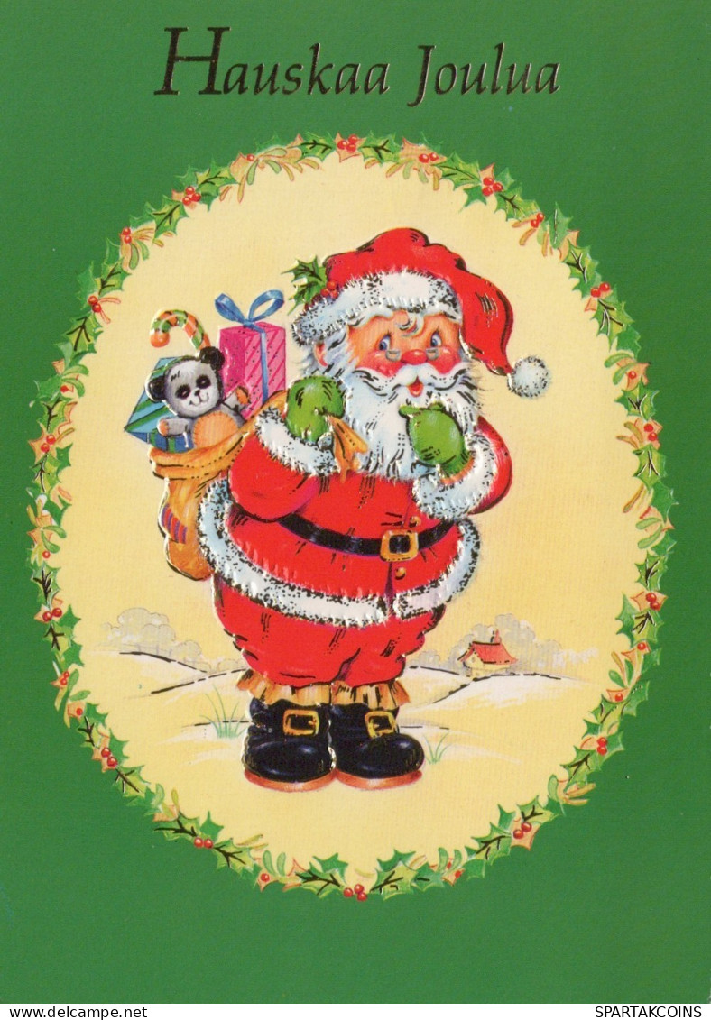 PÈRE NOËL NOËL Fêtes Voeux Vintage Carte Postale CPSM #PAJ664.FR - Santa Claus