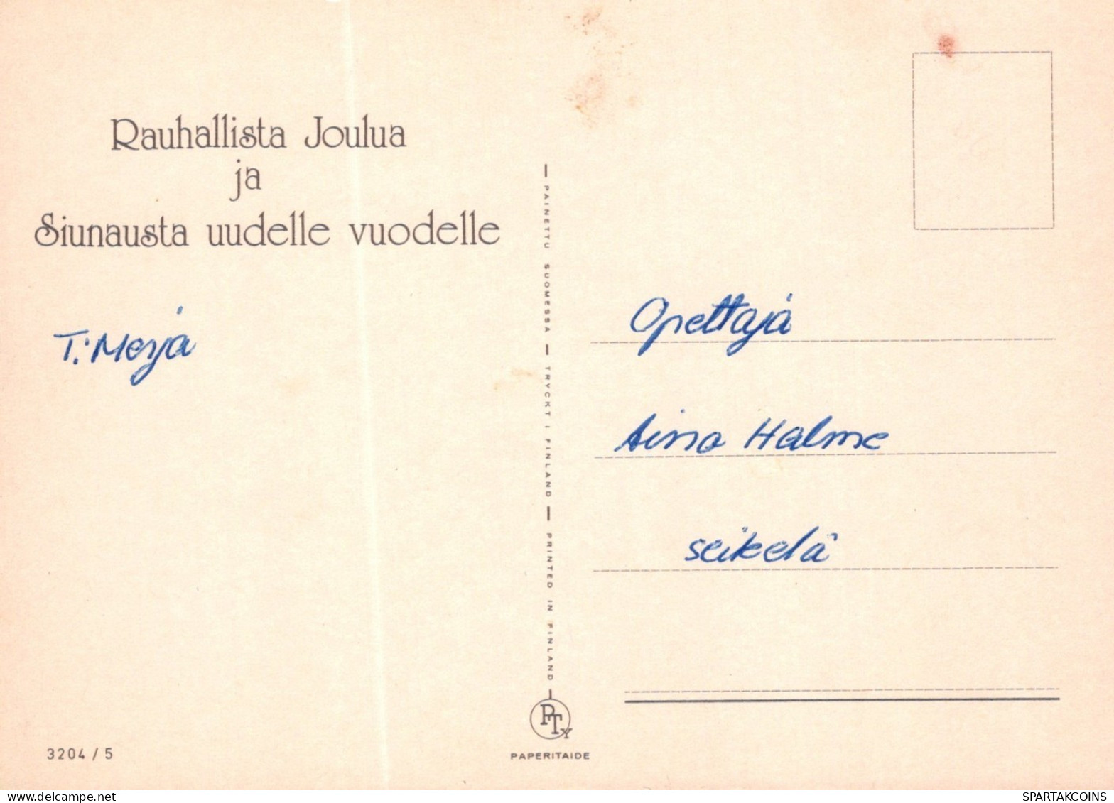 ANGE NOËL Vintage Carte Postale CPSM #PAJ204.FR - Anges