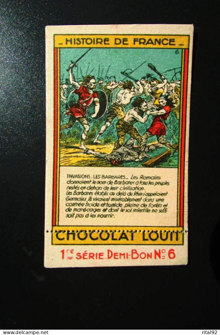 Chromo "Chocolat LOUIT" - Série "Histoire De FRANCE" - Louit