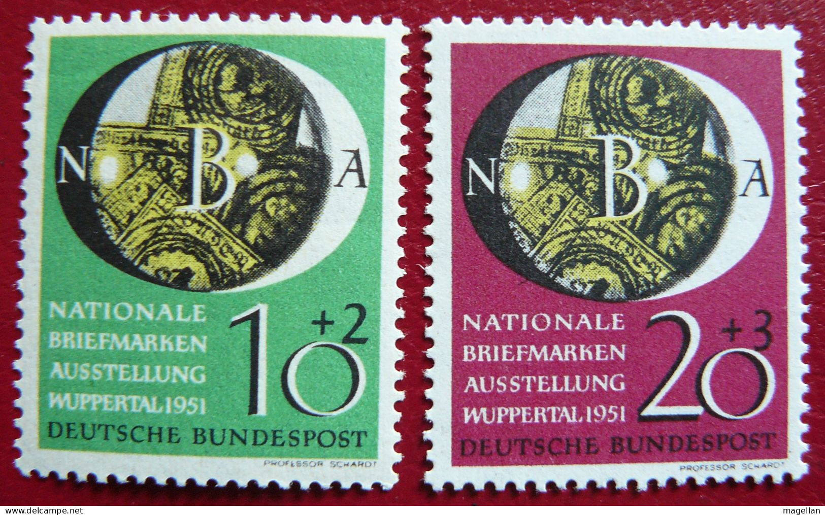 Allemagne - Rep. Fédérale - Mi. 141/142 - Yv. 27/28 Neufs ** (MNH) - Unused Stamps