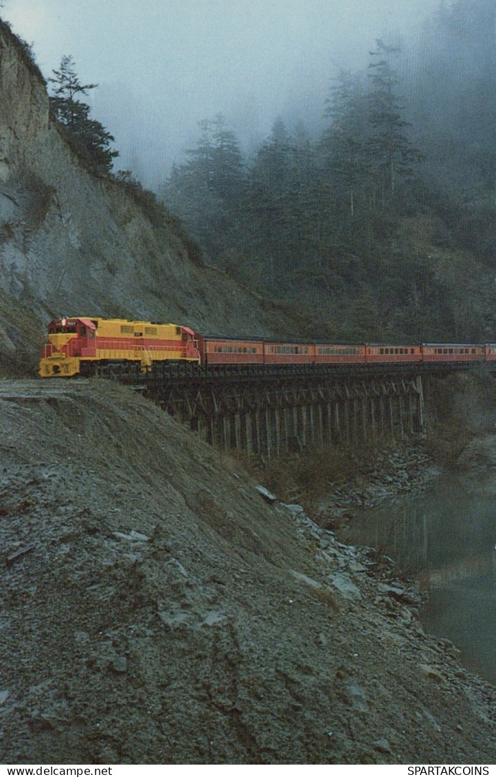 Transport FERROVIAIRE Vintage Carte Postale CPSMF #PAA396.FR - Trains