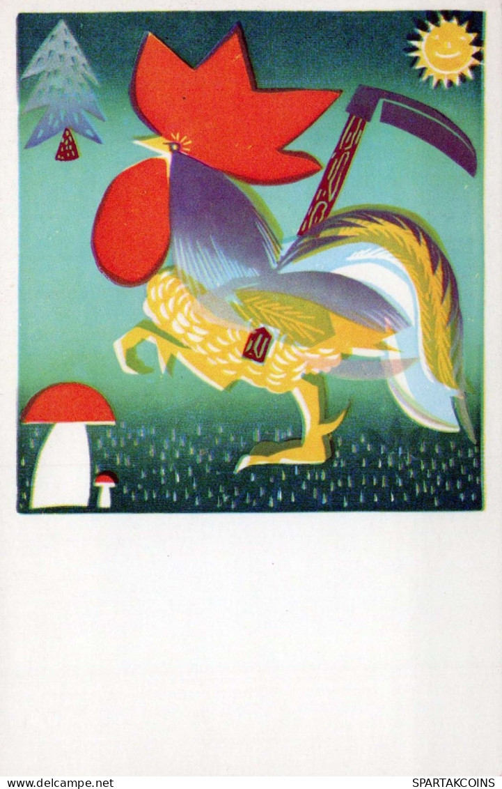 CHICKEN Vintage Postcard CPSMPF #PKG975.GB - Birds