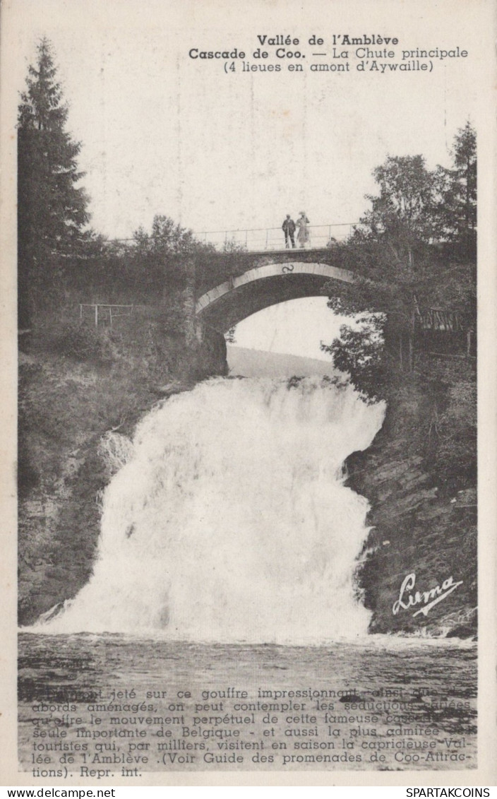 BELGIUM COO WATERFALL Province Of Liège Postcard CPA Unposted #PAD083.GB - Stavelot