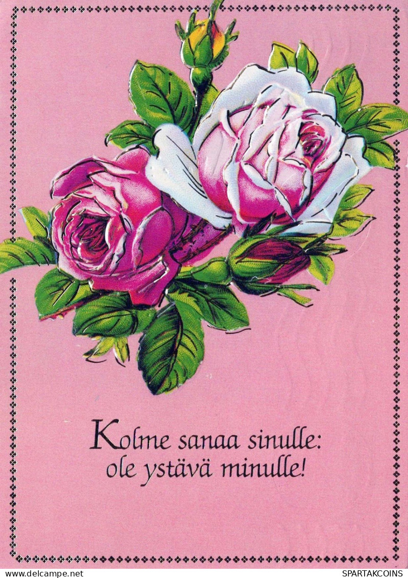 FLOWERS Vintage Postcard CPSM #PBZ140.GB - Blumen