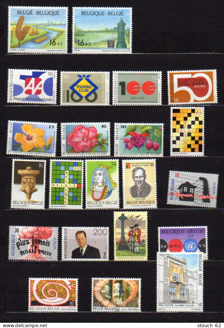 Belgique 1995, Année Complète Neuve, 2582 / 2631 ** - Full Years