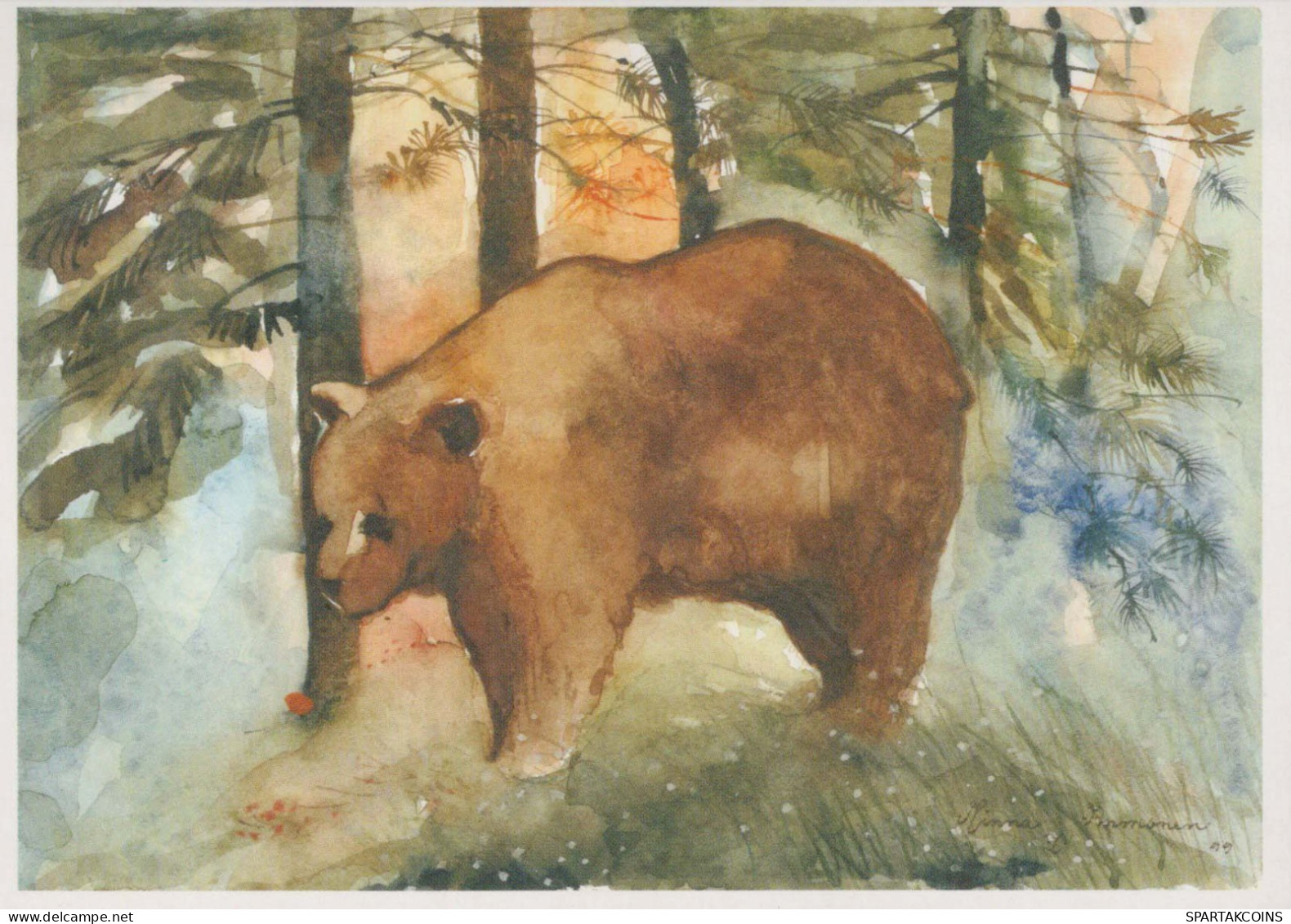 BEAR Animals Vintage Postcard CPSM #PBS341.GB - Beren