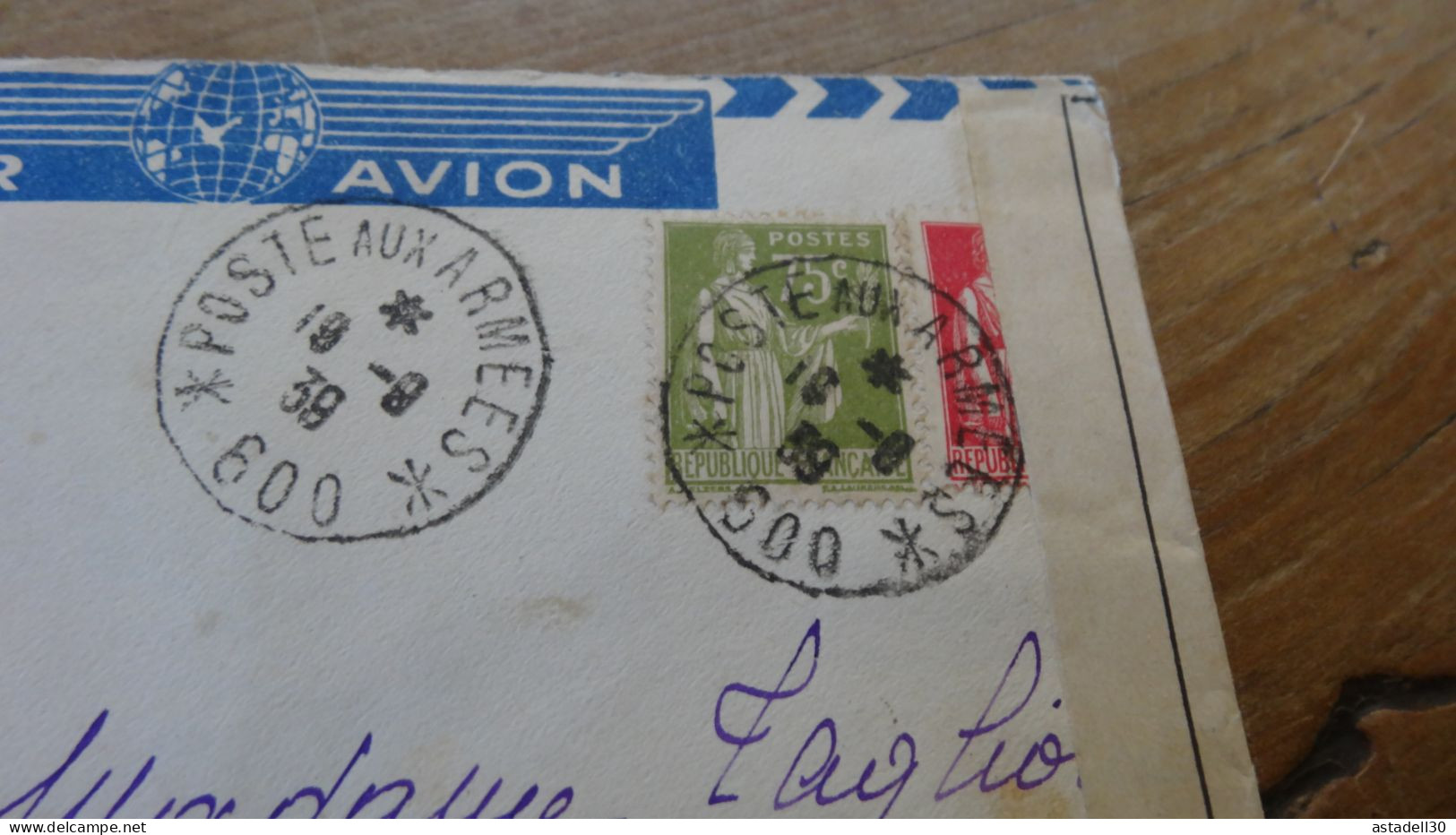 Troupes Du LEVANT, POSTE AUX ARMEES 600,  Par AVION - Censure, 1939  ............BOITE1.......... 506 - 1921-1960: Modern Tijdperk