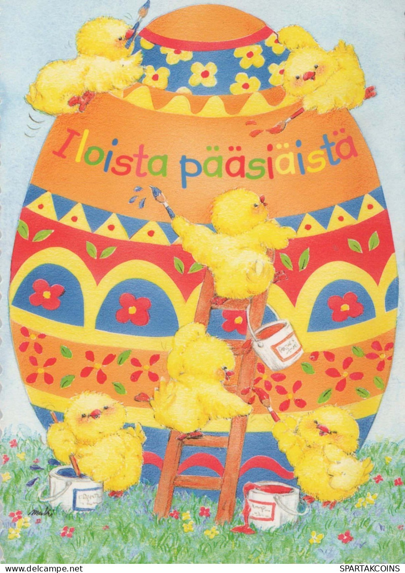 EASTER CHICKEN Vintage Postcard CPSM #PBO980.GB - Pasqua