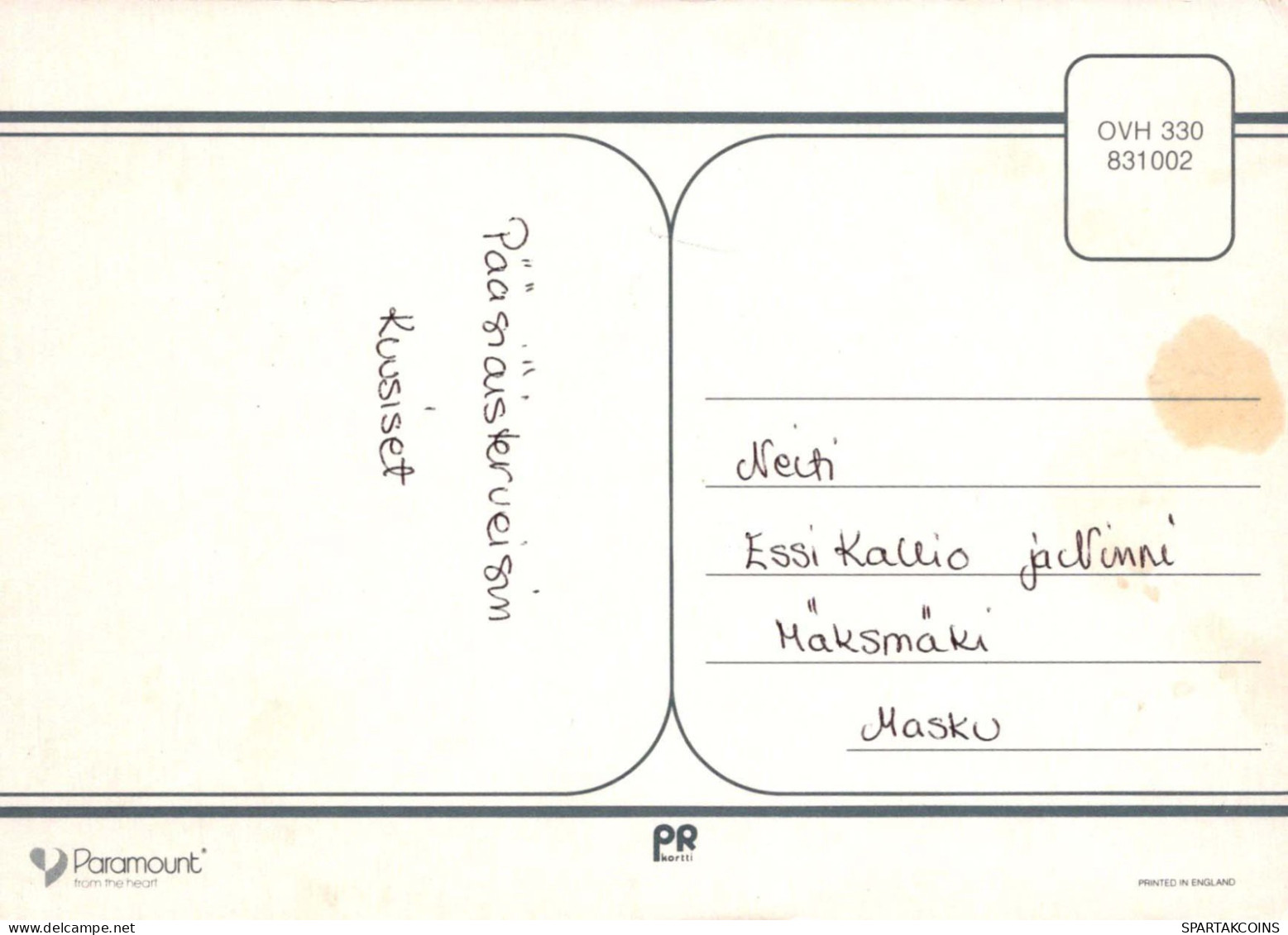 EASTER RABBIT Vintage Postcard CPSM #PBO414.GB - Pasqua