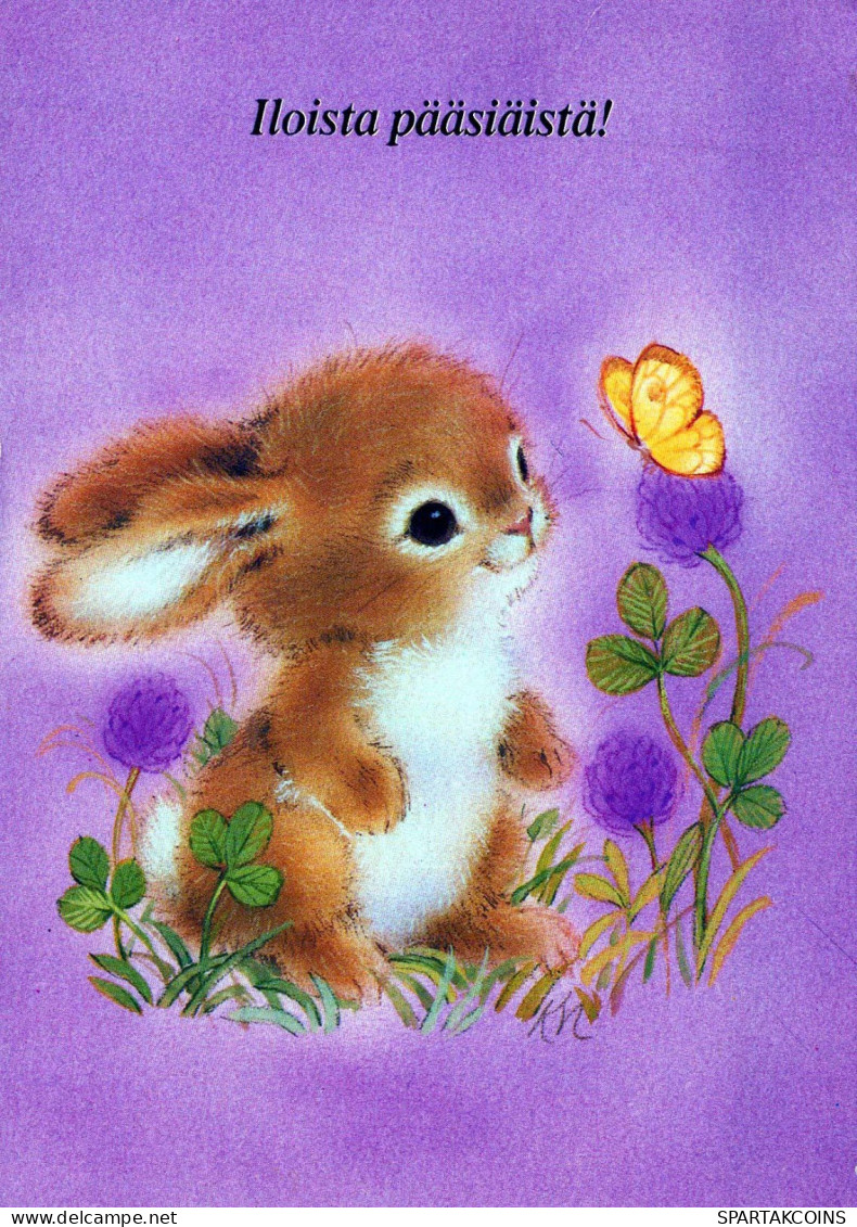 EASTER RABBIT Vintage Postcard CPSM #PBO414.GB - Pâques