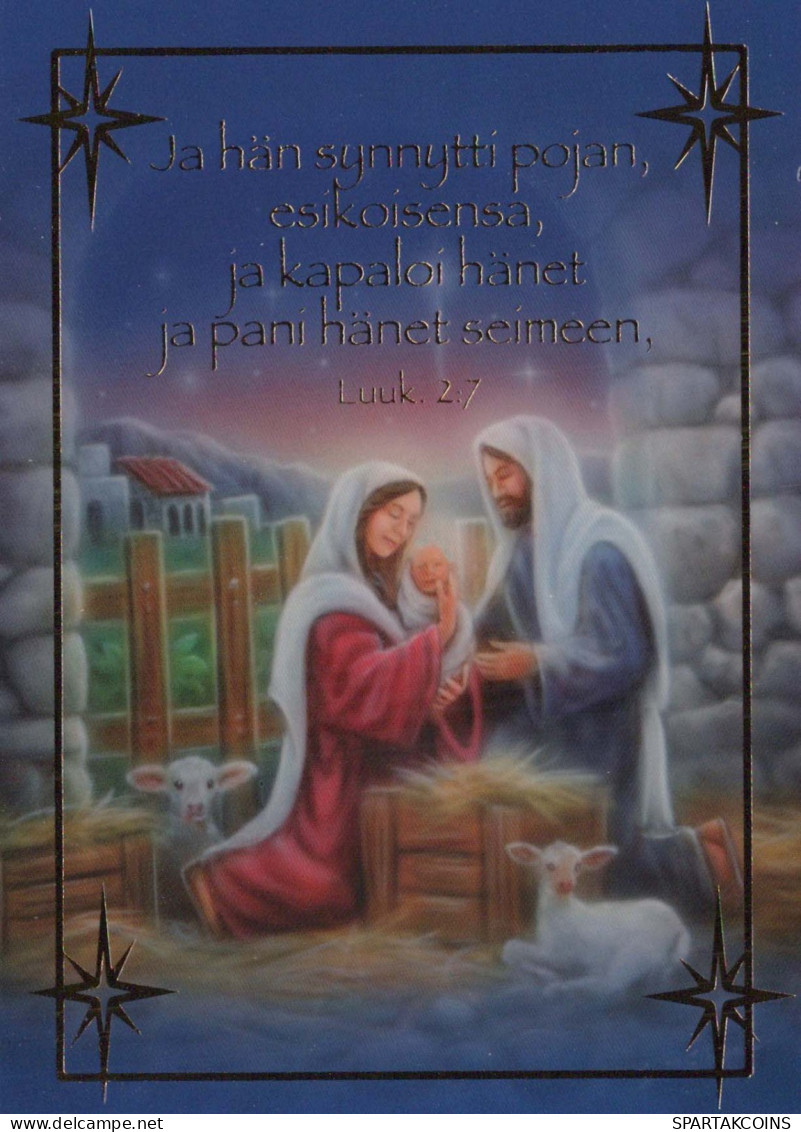 Virgen Mary Madonna Baby JESUS Religion Christianity Vintage Postcard CPSM #PBA471.GB - Jungfräuliche Marie Und Madona