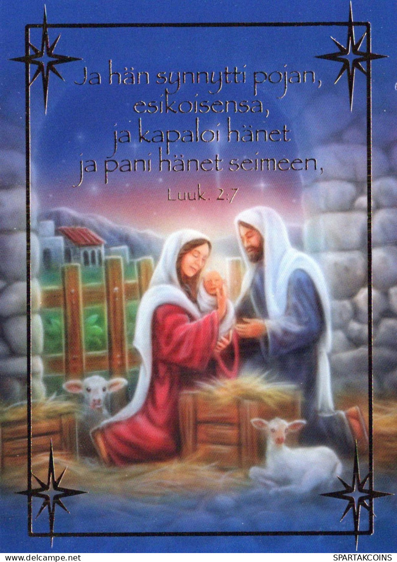 Virgen Mary Madonna Baby JESUS Religion Christianity Vintage Postcard CPSM #PBA471.GB - Jungfräuliche Marie Und Madona