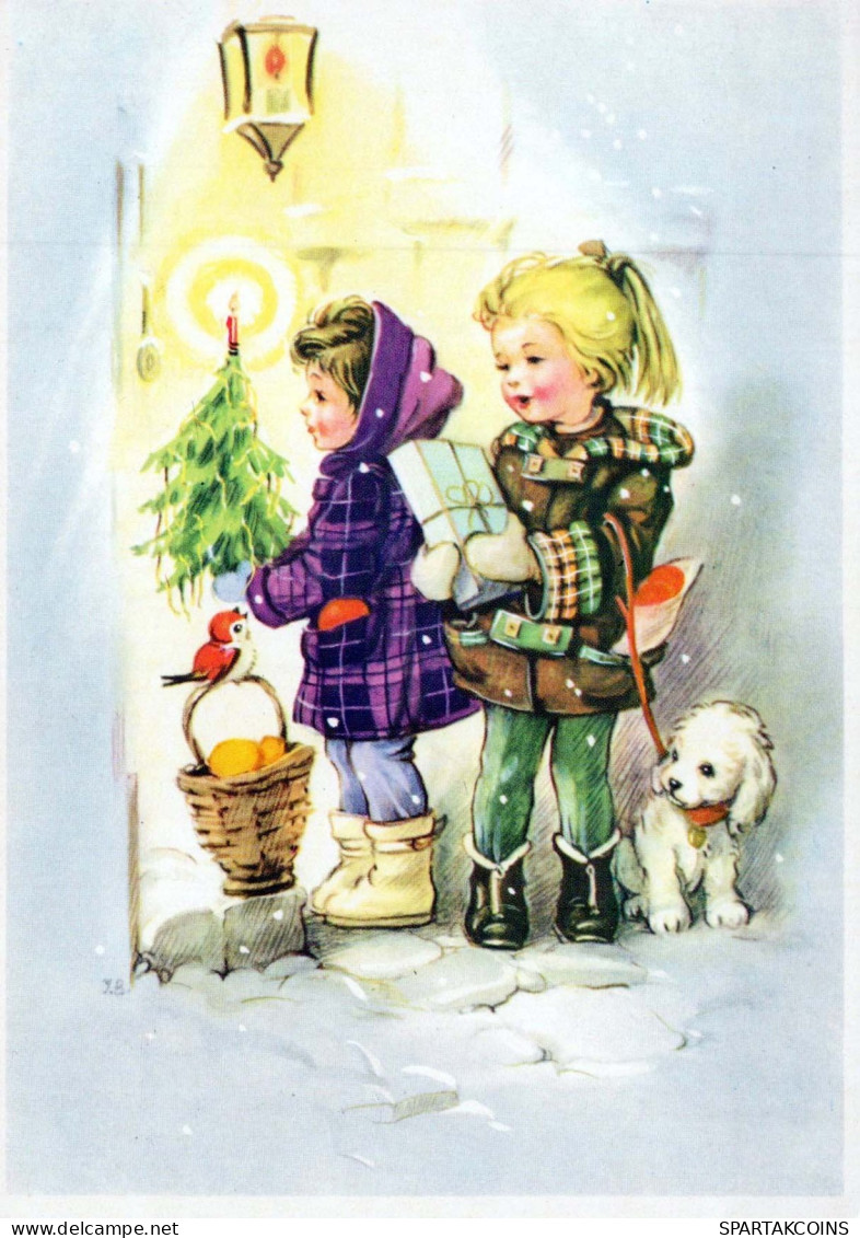 Happy New Year Christmas CHILDREN Vintage Postcard CPSM #PAY768.GB - Nieuwjaar