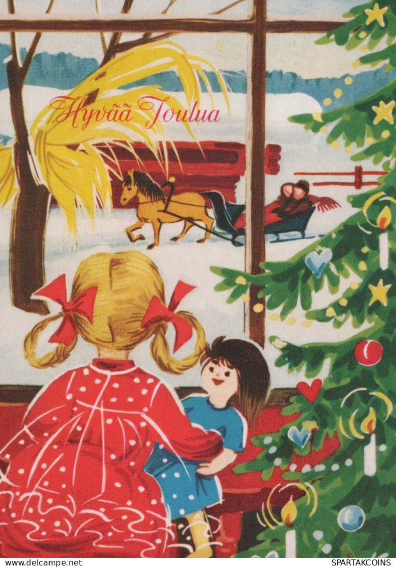 Happy New Year Christmas CHILDREN Vintage Postcard CPSM #PAY246.GB - New Year