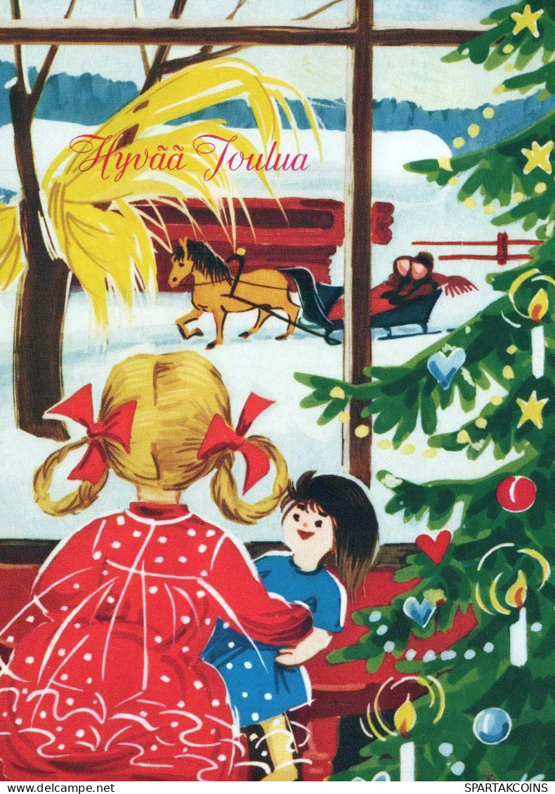 Happy New Year Christmas CHILDREN Vintage Postcard CPSM #PAY246.GB - New Year