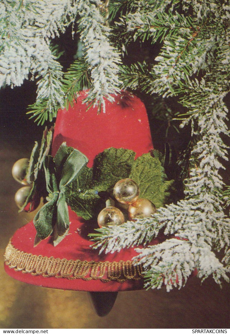 Happy New Year Christmas BELL Vintage Postcard CPSM #PAT572.GB - New Year