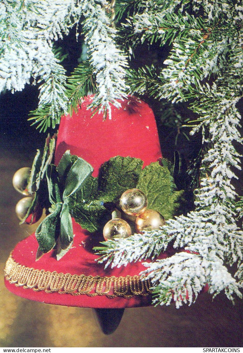 Happy New Year Christmas BELL Vintage Postcard CPSM #PAT572.GB - Año Nuevo
