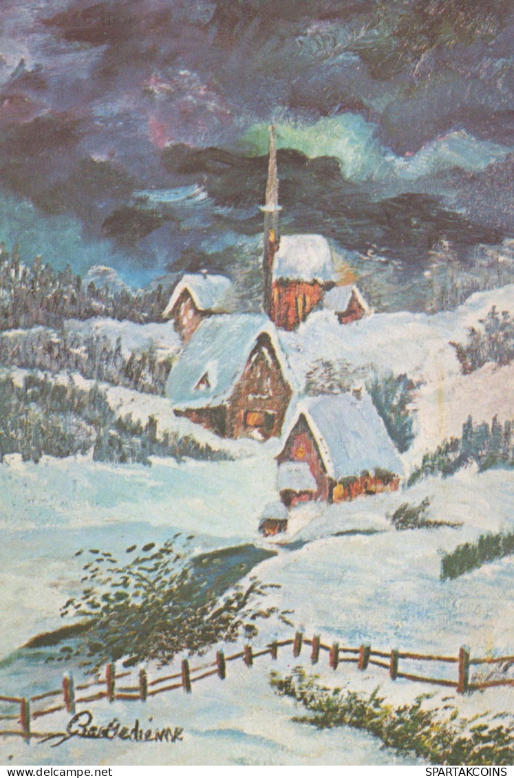 Happy New Year Christmas Vintage Postcard CPSM #PAT260.GB - New Year
