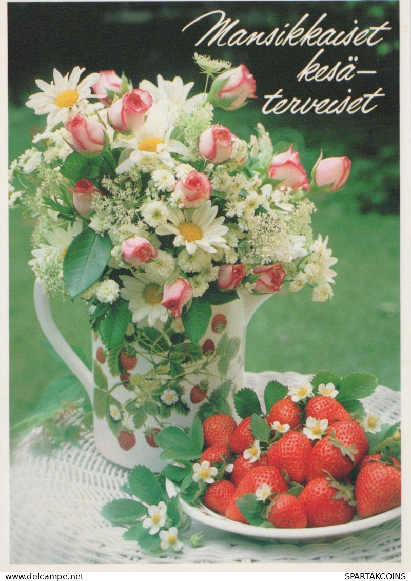 FLOWERS Vintage Postcard CPSM #PAS636.GB - Fiori