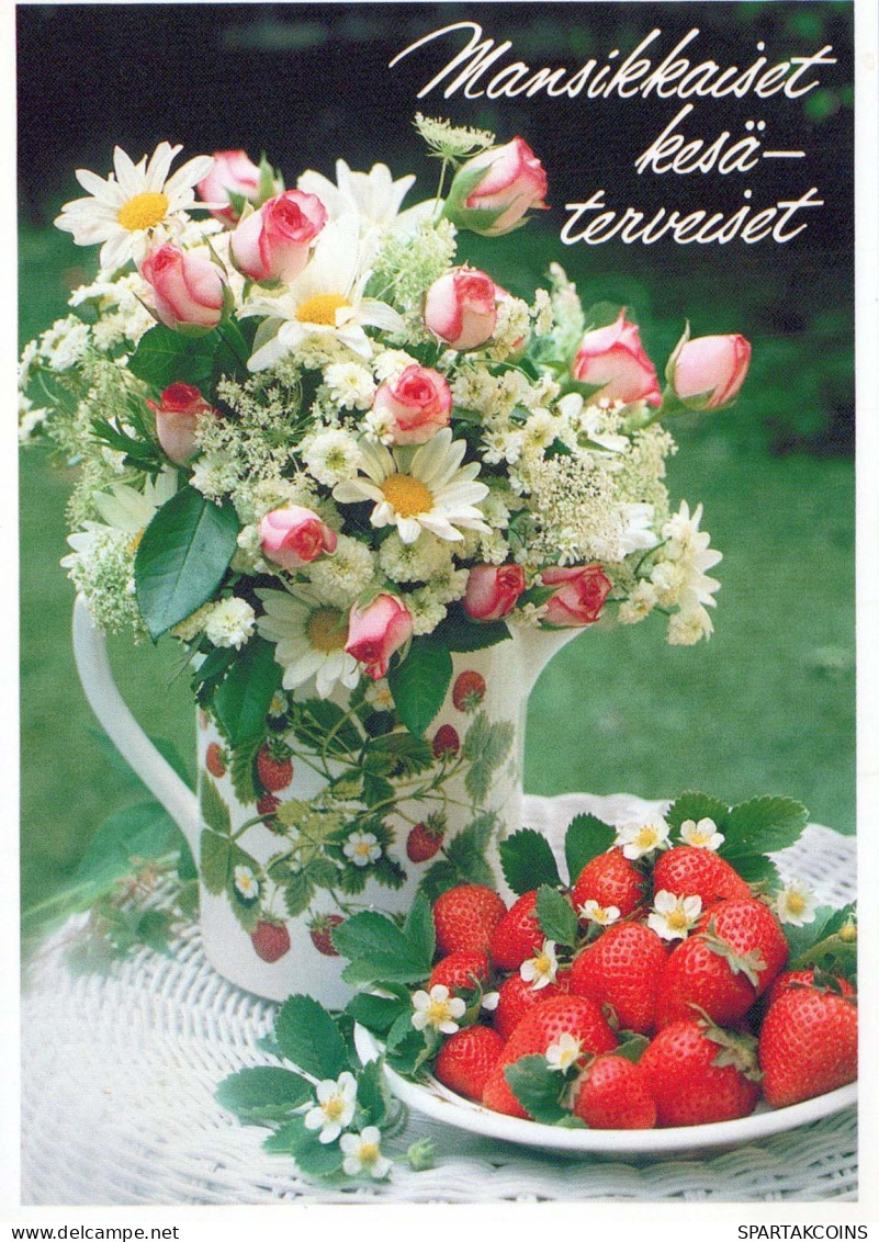 FLOWERS Vintage Postcard CPSM #PAS636.GB - Fiori