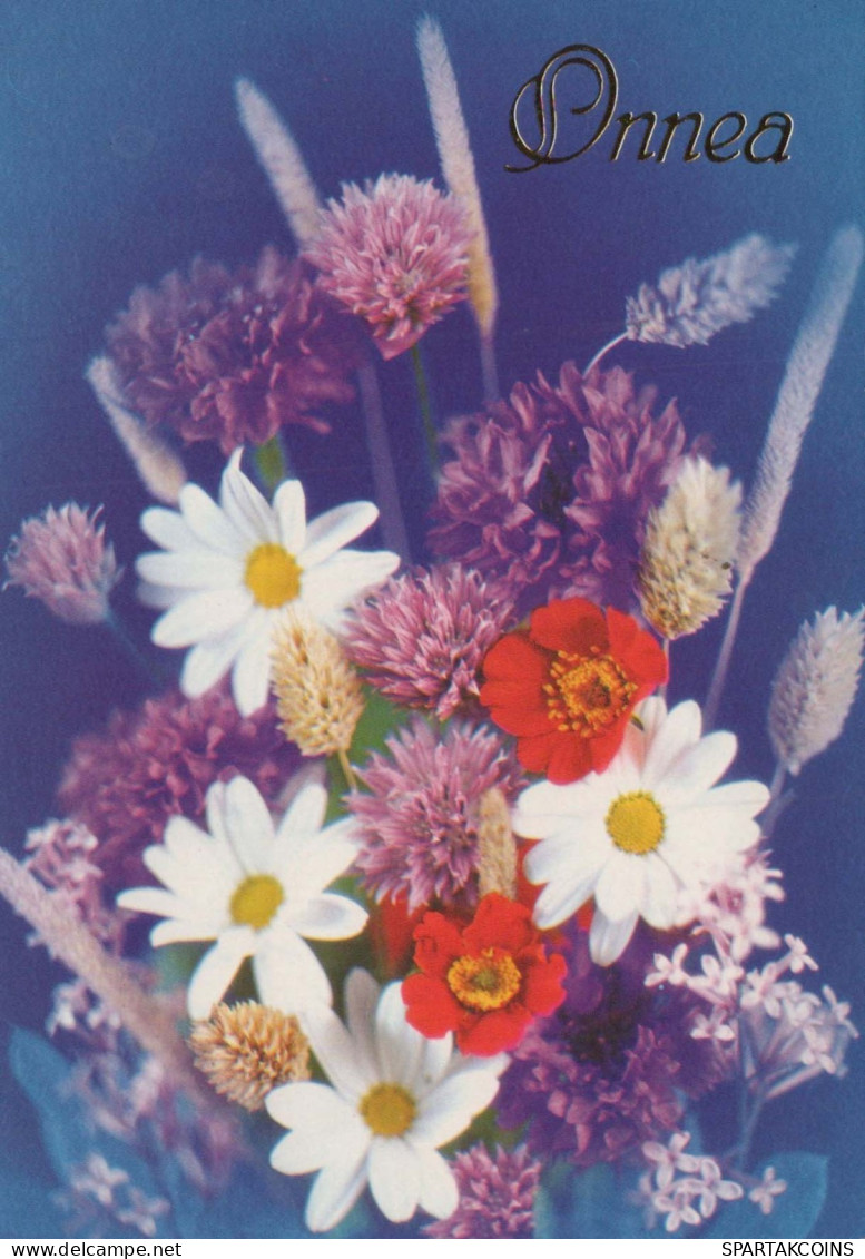 FLOWERS Vintage Postcard CPSM #PAR191.GB - Blumen
