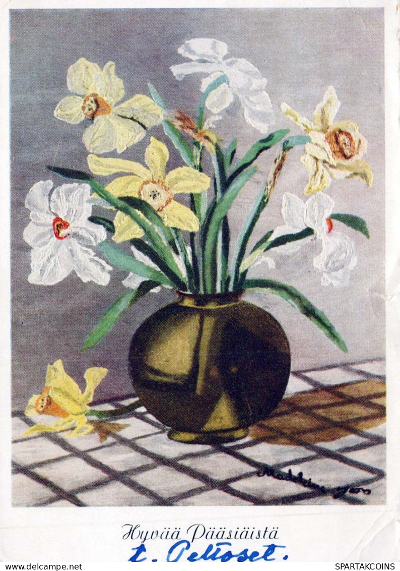 FLOWERS Vintage Postcard CPSM #PAR010.GB - Flowers